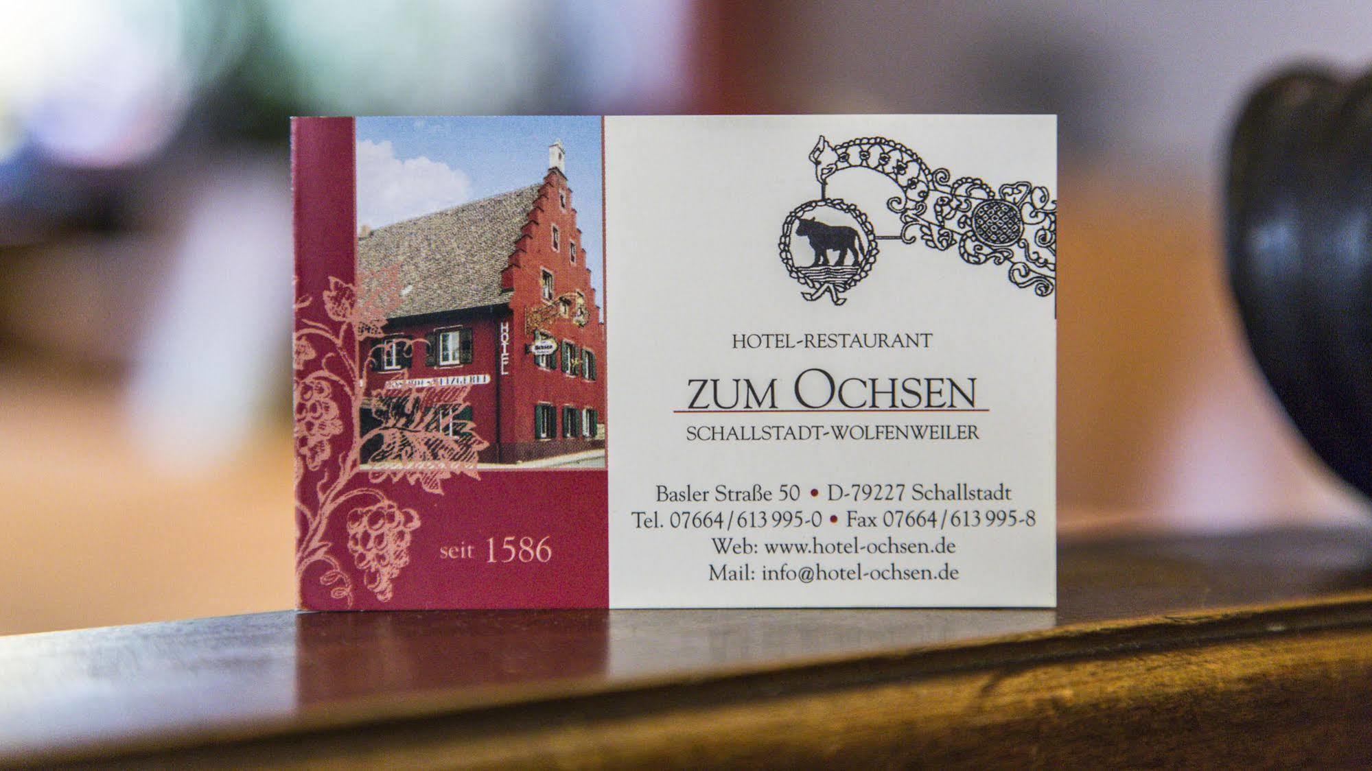 Hotel-Restaurant Zum Ochsen Schallstadt Luaran gambar